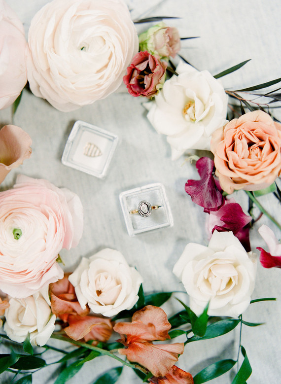 Black and mauve wedding inspiration at Slate Event Space in St Louis Inspiration