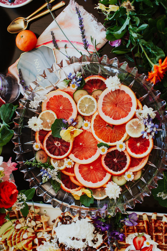 Bright floral bridesmaid brunch ideas