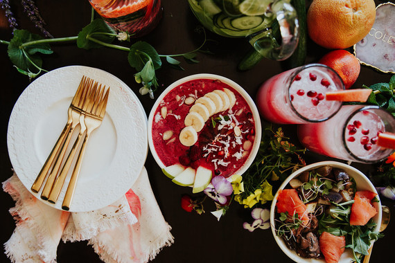 Bright floral bridesmaid brunch ideas