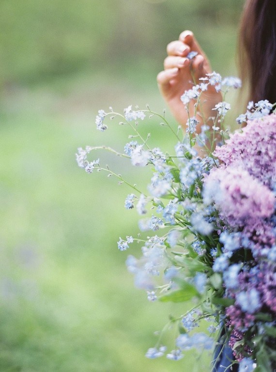 Forget me knot bridal bouquet