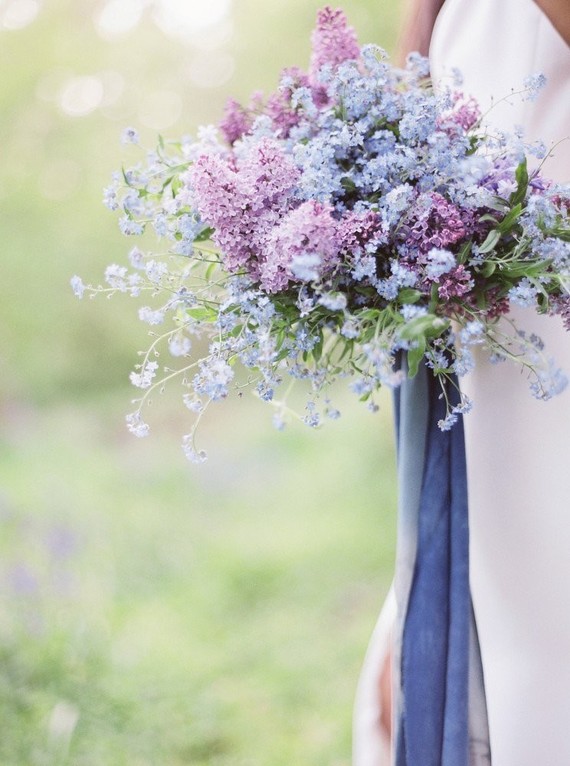 Forget me knot bridal bouquet Inspiration