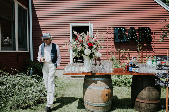 Colorful floral backyard summer wedding in Connecticut