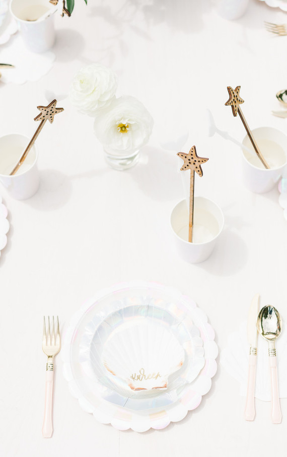 Mermaid backyard birthday party by Beijos Events Inspiration