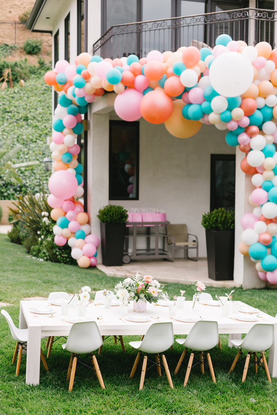 Mermaid backyard birthday party by Beijos Events