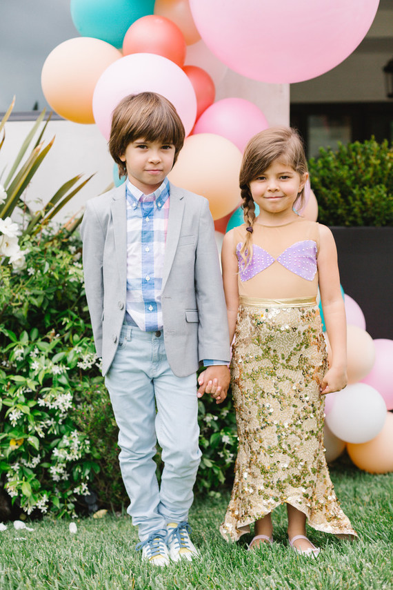 Mermaid backyard birthday party by Beijos Events Inspiration