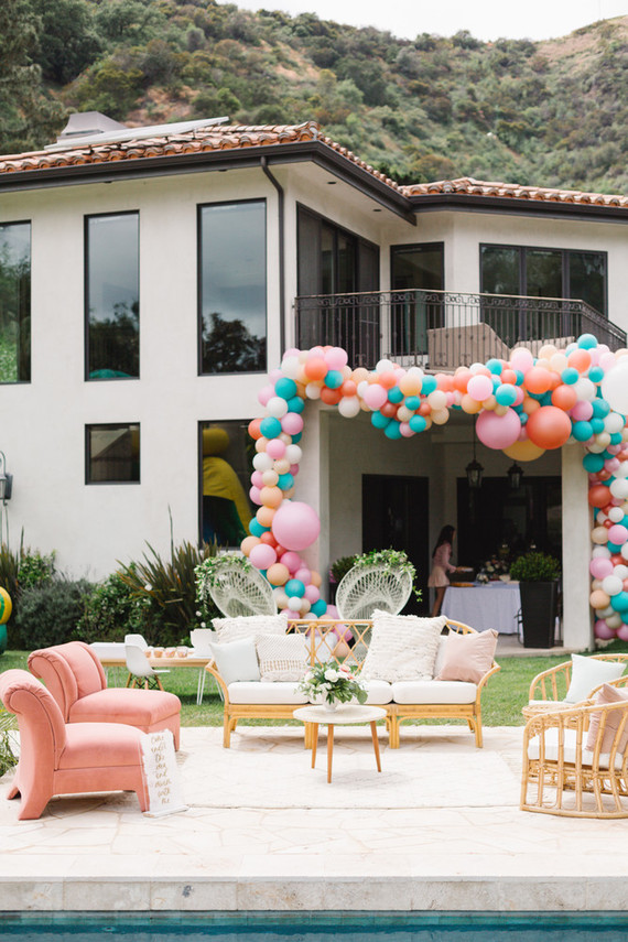 Mermaid backyard birthday party by Beijos Events