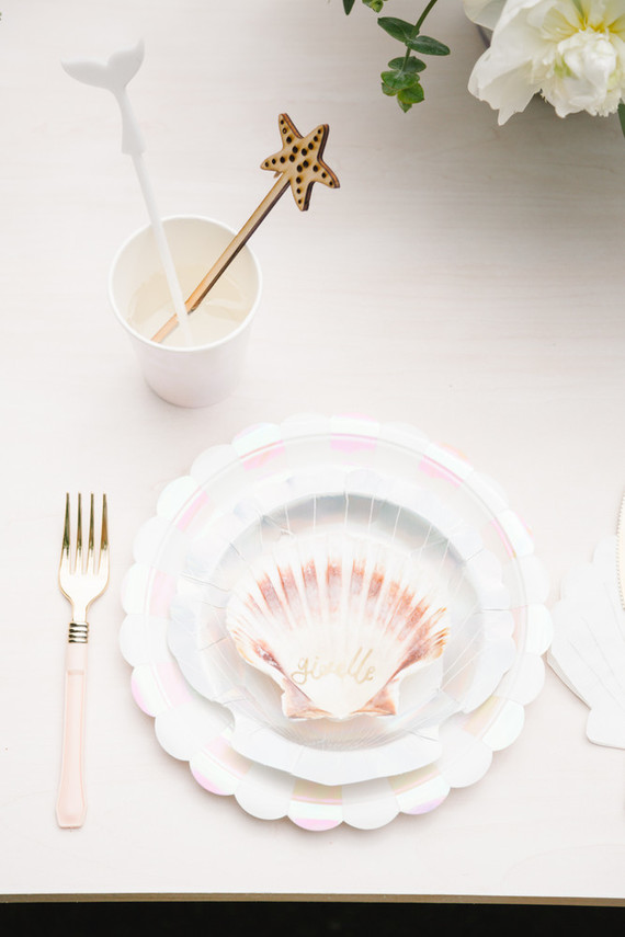 Mermaid backyard birthday party by Beijos Events