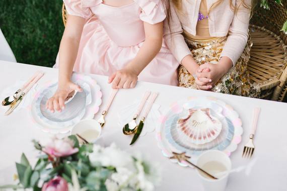 Mermaid backyard birthday party by Beijos Events