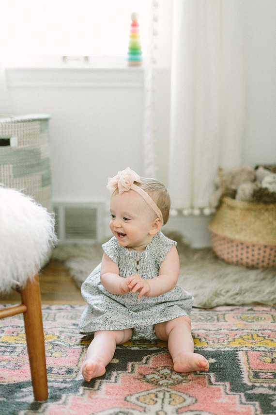 Earthy pastel girl's nursery