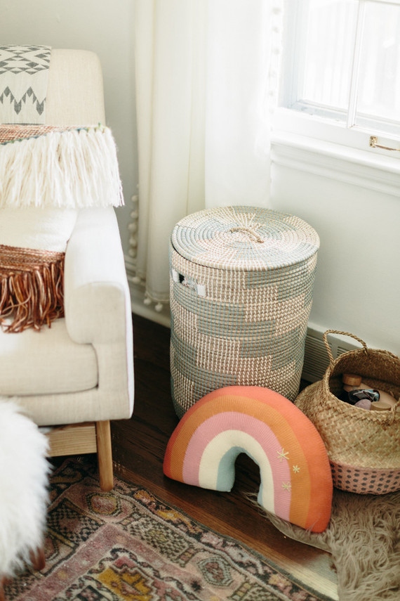 Earthy pastel girl's nursery