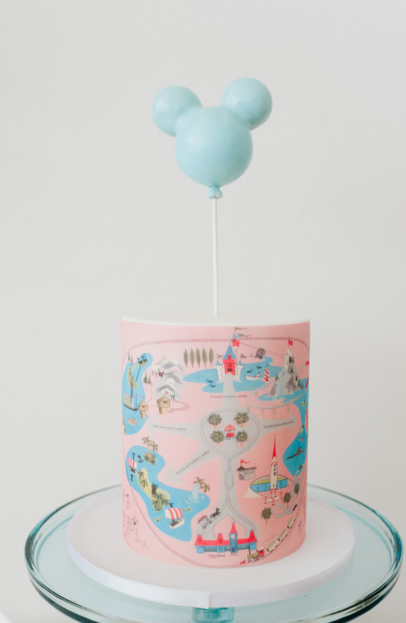 Modern Disneyland themed birthday party