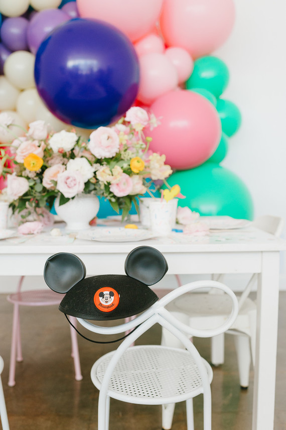 Modern Disneyland themed birthday party