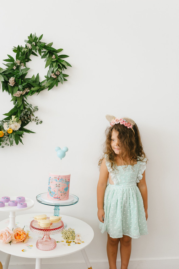 Modern Disneyland themed birthday party