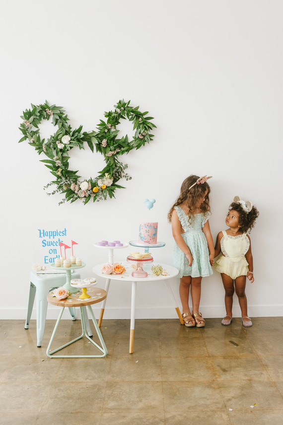 Modern Disneyland themed birthday party