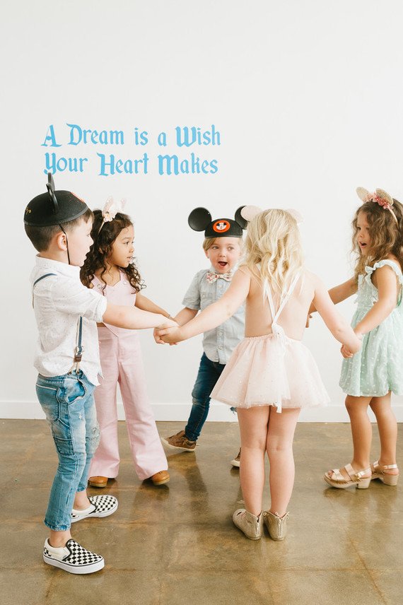 Modern Disneyland themed birthday party