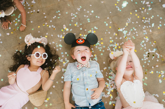 Modern Disneyland themed birthday party