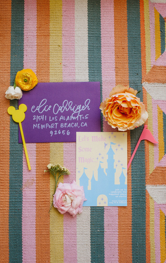 Modern Disneyland themed birthday party