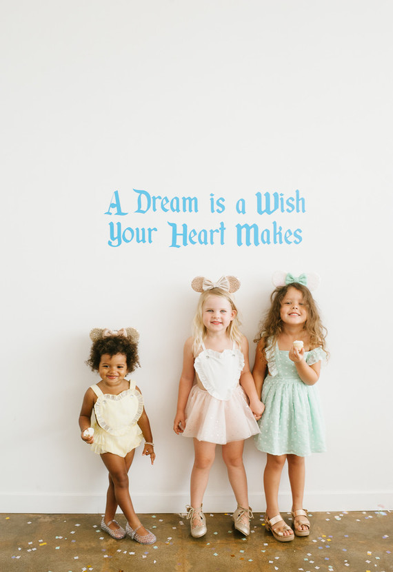 Modern Disneyland themed birthday party