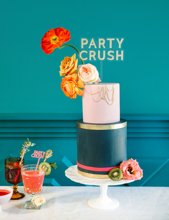Modern cake topper