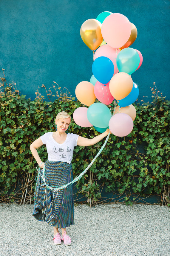 Colorful balloon bouquet