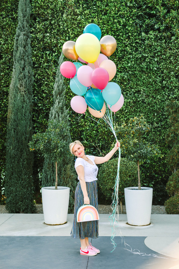 Colorful balloon bouquet