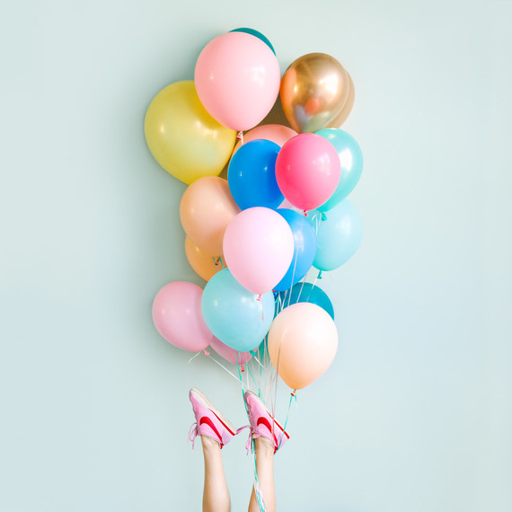 Colorful balloon bouquet