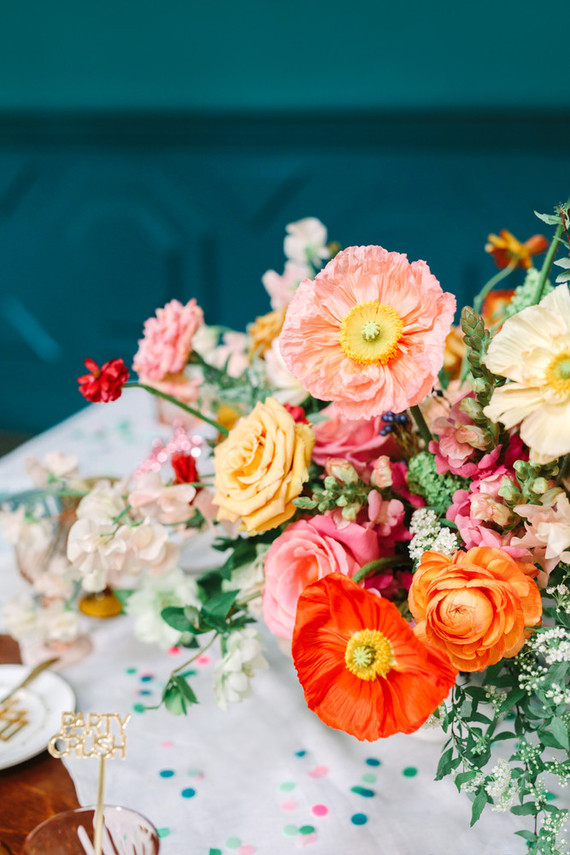 Colorful floral arrangement Inspiration