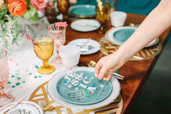Colorful modern party ideas