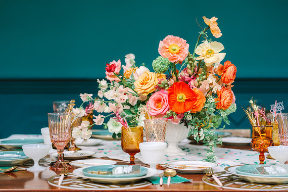 Colorful modern party ideas