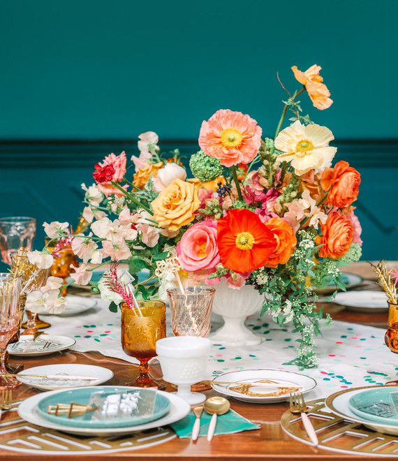 Colorful modern party ideas