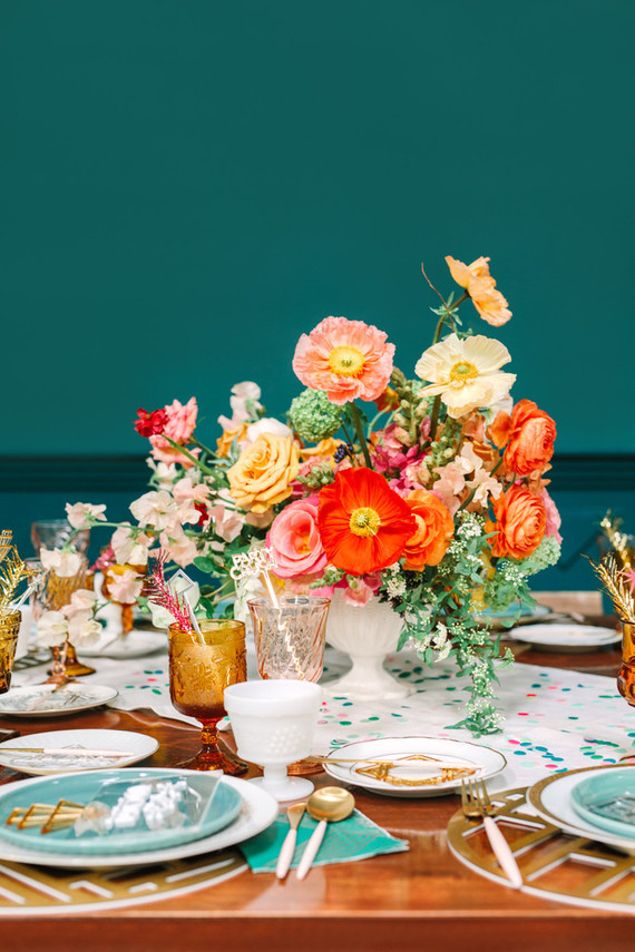 Colorful floral arrangement Inspiration