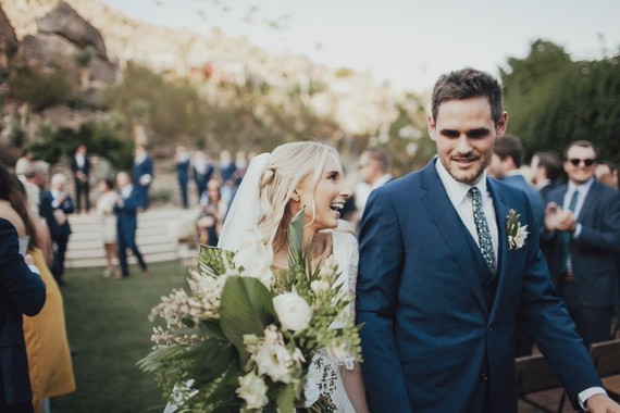 Tropical earth tone Palm Springs wedding at Colony 29