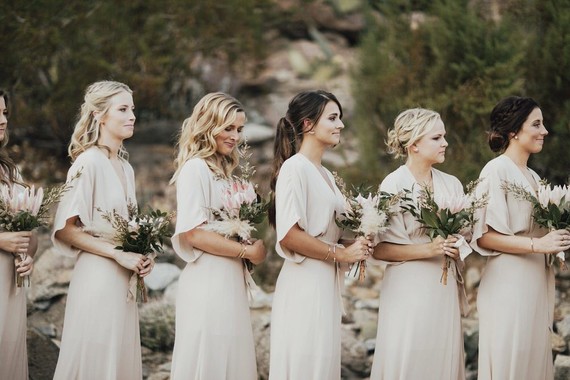 Tropical earth tone Palm Springs wedding at Colony 29