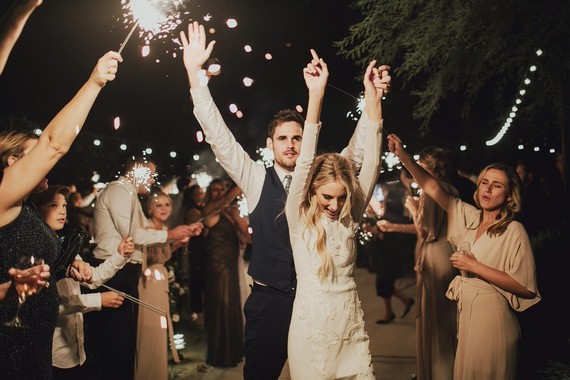 Tropical earth tone Palm Springs wedding at Colony 29