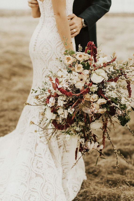 Organic bridal bouquet