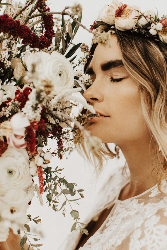 Organic bridal bouquet