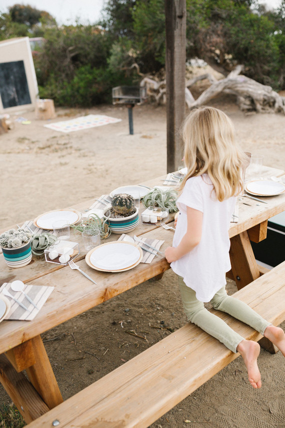 Father's Day camping trip at The Holidays vintage trailers in San Clemente Inspiration