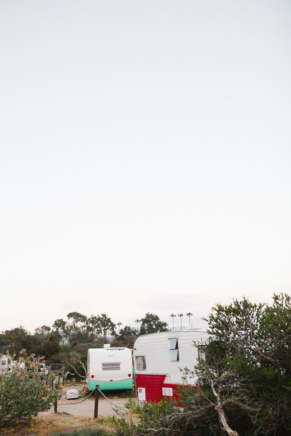 Father's Day camping trip at The Holidays vintage trailers in San Clemente