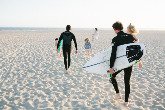 Father's Day camping trip at The Holidays vintage trailers in San Clemente