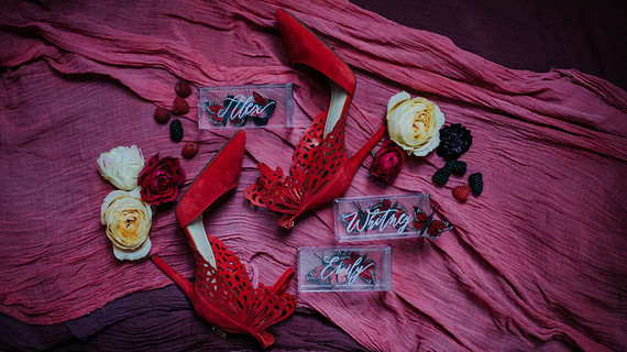 Luxe, moody butterfly inspired wedding