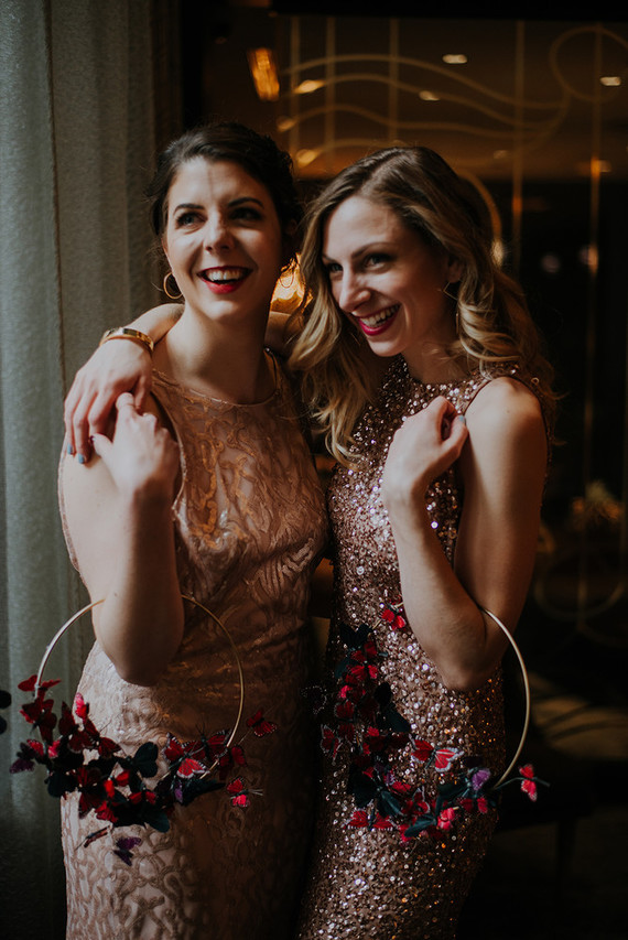 Luxe, moody butterfly inspired wedding Inspiration
