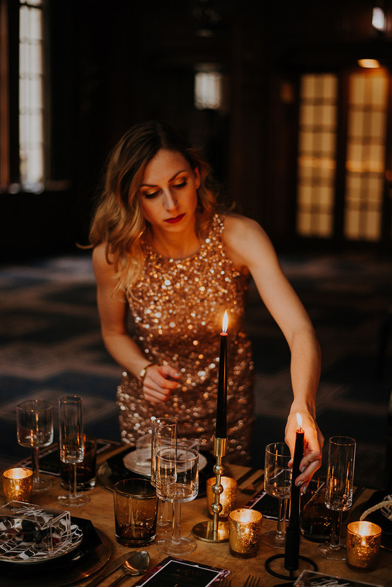 Luxe, moody butterfly inspired wedding