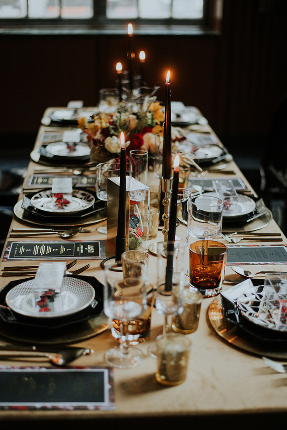 Luxe, moody butterfly inspired wedding