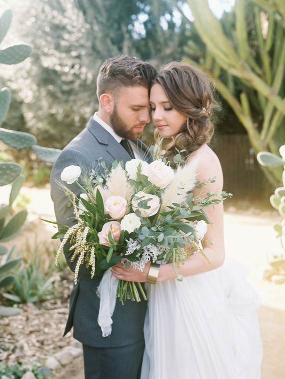 Geometric brass + blush wedding inspiration at Franciscan Gardens