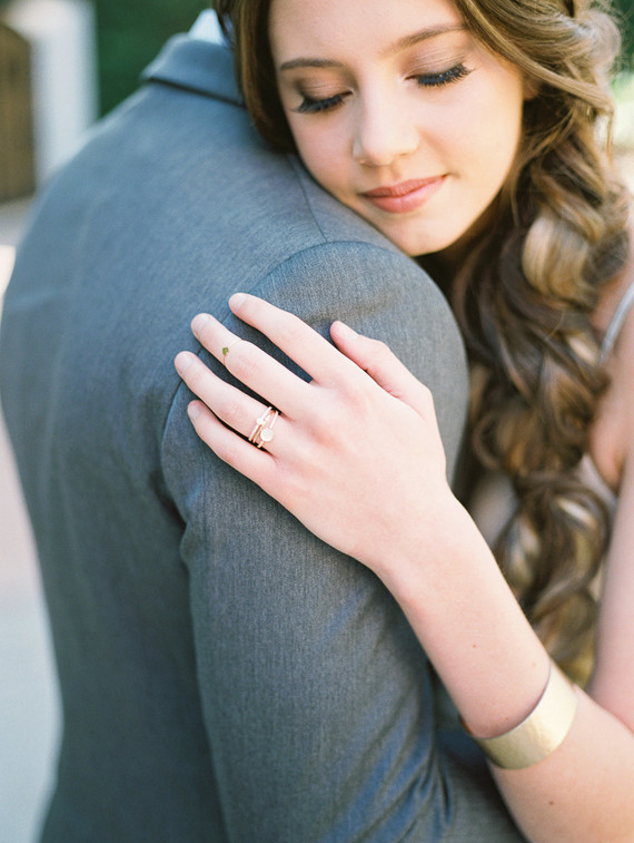 Geometric brass + blush wedding inspiration at Franciscan Gardens