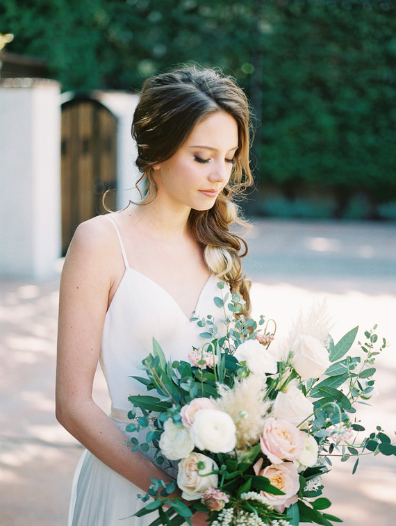 Geometric brass + blush wedding inspiration at Franciscan Gardens