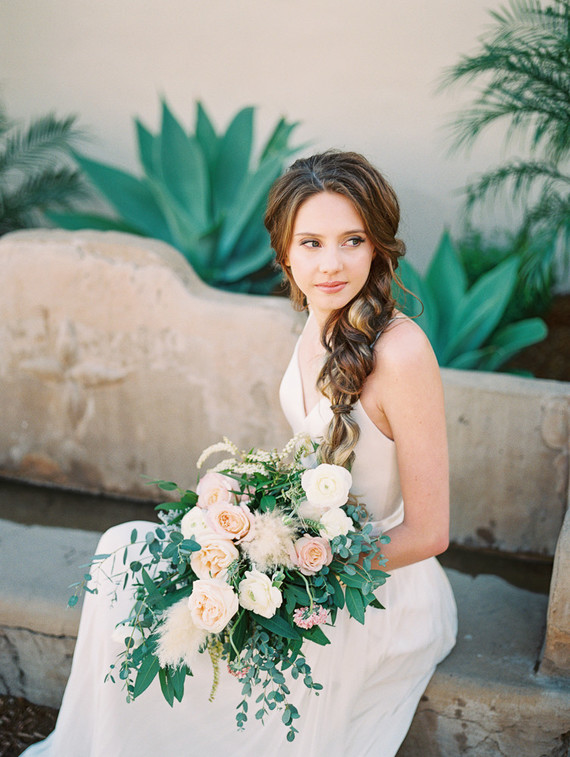 Geometric brass + blush wedding inspiration at Franciscan Gardens