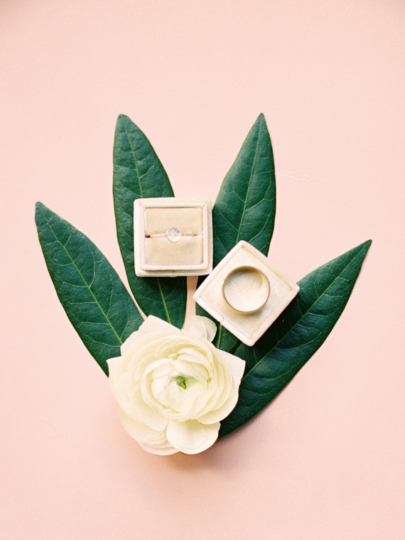 Geometric brass + blush wedding inspiration at Franciscan Gardens