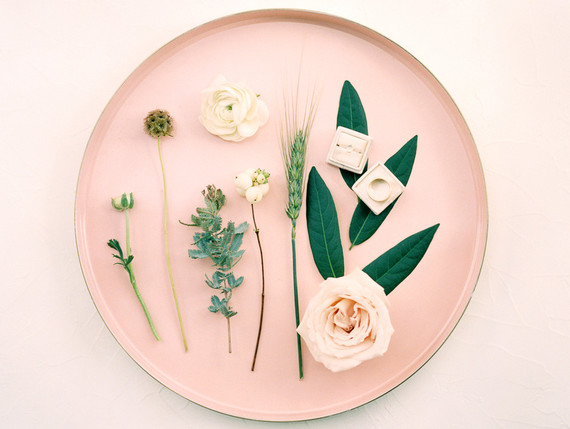 Geometric brass + blush wedding inspiration at Franciscan Gardens