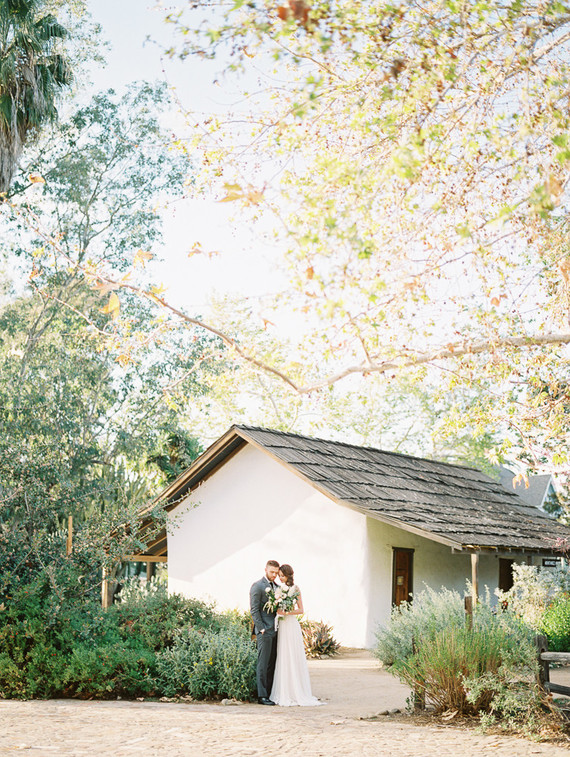 Geometric brass + blush wedding inspiration at Franciscan Gardens Inspiration